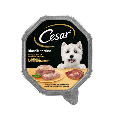 Hunde-Nassfutter mit herzhaftem Geflügel & Rind Hunde-Nassfutter mit herzhaftem Geflügel & Rind