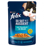 Katzen-Nassfutter So gut wie es aussieht in Gelee mit Thunfisch