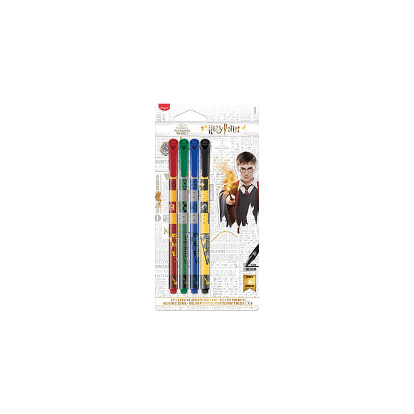 3154147496008 -  HARRY POTTER Fineliner farbsortiert 08 mm 3154147496008 maped 4 Stück