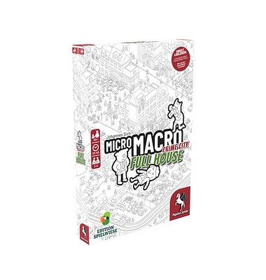 Pegasus Spiele MicroMacro: Crime City 2 – Full House Brettspiel