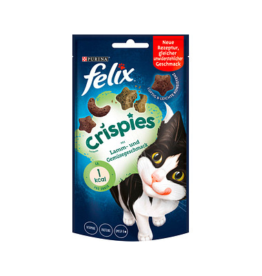 Katzen-Leckerli Crispies mit Lamm- und Gemüsegeschmack Katzen-Leckerli Crispies mit Lamm- und Gemüsegeschmack
