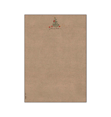 Motiv-Weihnachtsbriefpapier Christmas with apples DP415 A4 100g 