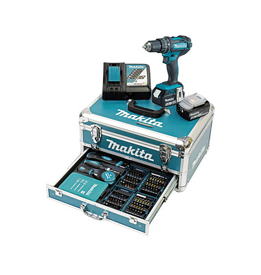 makita DHP482RFX9 Akku-Schlagbohrschrauber-Set 18,0 V, mit 2 Akkus