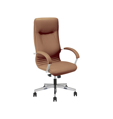 Nowy Styl Chefsessel Nova Steel braun Leder