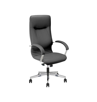 Nowy Styl Chefsessel Nova Steel schwarz Leder
