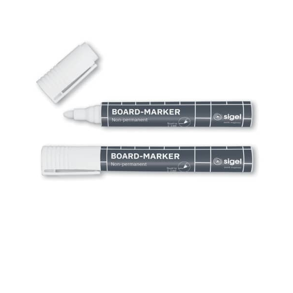 4004360794230 - Glasboard-Marker Rundspitze 2-3mm Tinte mit Kreidepigmenten weiß