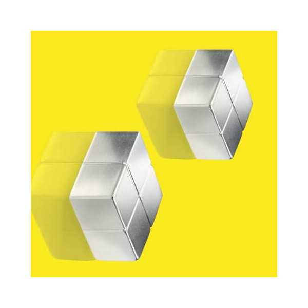 4004360794315 - - Neodym Magnet C10 Extra-Strong (b x h x t) 20 x 10 x 20 mm Würfel Silber 2 St BA704