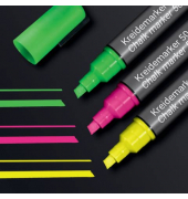 Kreidemarker BA182, Packung, farbig sortiert, 1-5mm Keilspitze