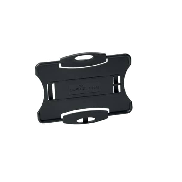 4005546730585 - DURABLE Offener Ausweishalter für 1 Karte im Format 54 x 87 mm Kombinierbar mit Clip Jojo oder Textilband Der Artikel trägt das Umweltzeichen Blauer Engel