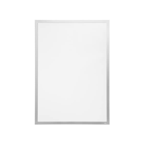 4005546732442 - Inforahmen DURAFRAME® Poster Hoch- Querformat für 2 Poster selbstklebend aufklappbarer Magnetrahmen B 745 x T 28 x H 1045 mm PET silber