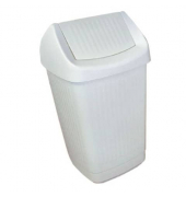 Schwingdeckeleimer 50L weiß