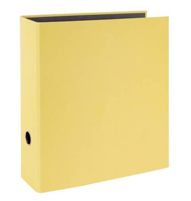 Ordner Hanf 33 758, A4 80mm breit Karton vollfarbig gelb