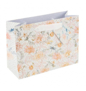 Geschenktasche 46 567, allgemein, Schleifenband mit Karte, Hybrid Heritage apric, 25cm x 180mm