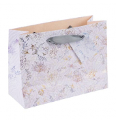 Geschenktasche 46 568, allgemein, Schleifenband mit Karte, Hybrid Heritage flied, 250mm x 180mm