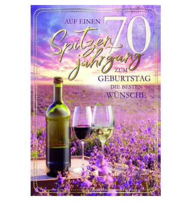 Geburtstagskarten 52-5470 Jubil&auml;umsjahr bunt