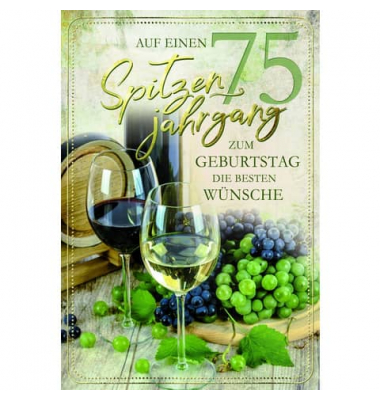 Geburtstagskarten 52-5475 Jubil&auml;umsjahr gr&uuml;n