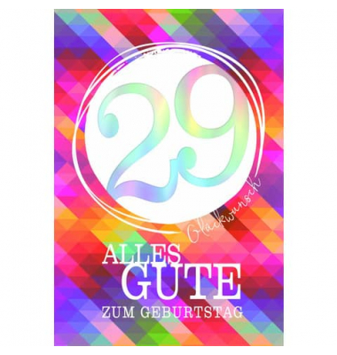 Geburtstagskarten 54-2029 bunt