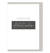 Trauerkarten 04-104 Aufrichtige Anteilnahme
