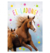 Einladungskarten 50-023 Pferde bunt Einladungskarten 50-023 Pferde bunt