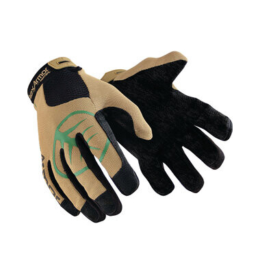 Arbeitshandschuhe, Polyvinylchlorid, Leder, /Kunstleder, schwarz/braun, Gr&ouml;&szlig;e 10 / XL