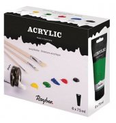 Acrylic-Set Acrylfarben farbsortiert