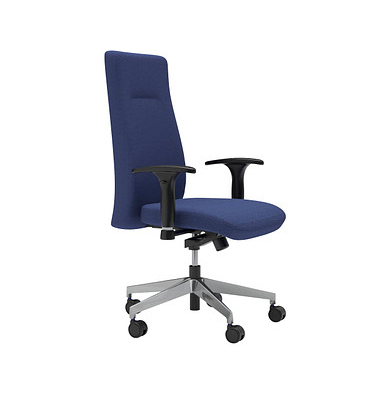 Nowy Styl Bürostuhl Nero Lux blau, alu Stoff