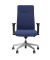Bürostuhl NERO LUX, blau / silber, mit Armlehnen, bis 110kg
