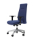 Bürostuhl NERO LUX, blau / silber, mit Armlehnen, bis 110kg