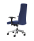 Bürostuhl NERO LUX, blau / silber, mit Armlehnen, bis 110kg