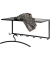 HAKU Möbel Wandgarderobe 25511 schwarz Metall 7 Haken 60,0 x 25,0 cm