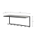 HAKU Möbel Wandgarderobe 25511 schwarz Metall 7 Haken 60,0 x 25,0 cm