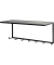 HAKU Möbel Wandgarderobe 25511 schwarz Metall 7 Haken 60,0 x 25,0 cm