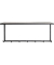 HAKU Möbel Wandgarderobe 25511 schwarz Metall 7 Haken 60,0 x 25,0 cm