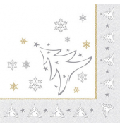 50 PAPSTAR Servietten X-Mas Elegance X-Mas Elegance