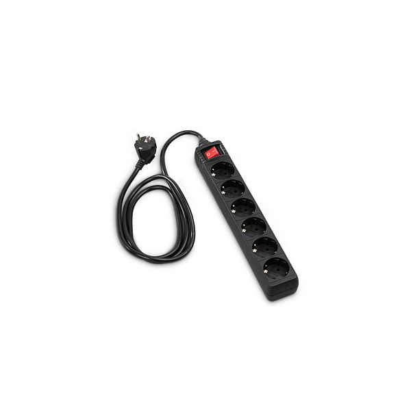 Hama 6-fach Steckdosenleiste mit Schalter 1,4 m schwarz 4007249303943 Hama