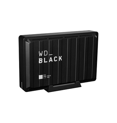 externe Festplatte WD_BLACK D10 Game Drive WDBA3P0080HBK-EESN, schwarz, 3,5 Zoll (8,89cm), 8 TB, HDD