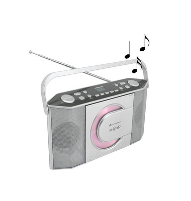 soundmaster RCD1755SI Tragbarer CD-Player