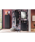 MÖBELPARTNER Wandgarderobe Janne 153016 schwarz Holz 9 Haken 50,0 x 120,6 cm
