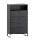 MÖBELPARTNER Kommode Janne 153068 schwarz 1 Fachboden 60,2 x 33,0 x 103,9 cm