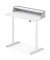 Sitz-Steh-Sekretär desk home DH10WS-RE001, elektrisch höhenverstellbar 65 -128cm (H), 120x70cm (BxT), rechteckig, weiß / weiß