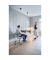 Sitz-Steh-Sekretär desk home DH10WS-RE001, elektrisch höhenverstellbar 65 -128cm (H), 120x70cm (BxT), rechteckig, weiß / weiß