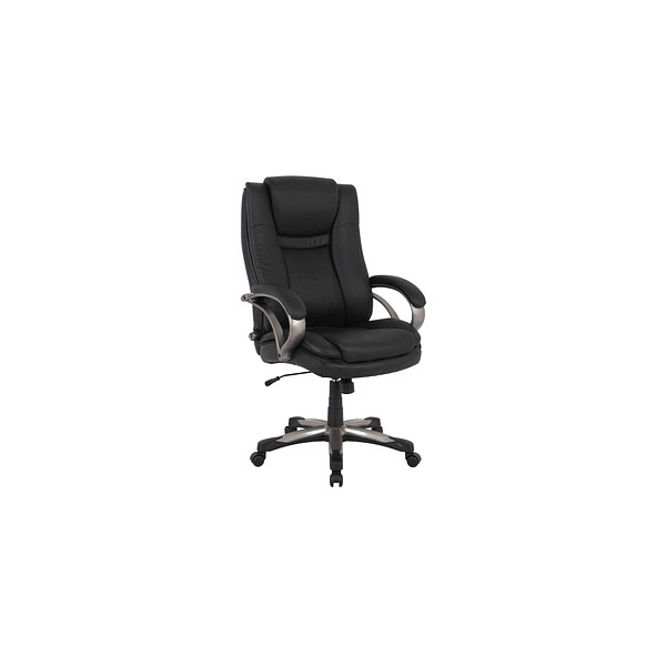 4067429100038 - Chefsessel schwarz schwarz silber mit Armlehnen bis 150kg 4067429100038 Head 4067429100038 - Chefsessel schwarz schwarz silber mit Armlehnen bis 150kg 4067429100038 Head