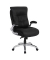XXL Chefsessel, 10004 schwarz, silber Kunstleder