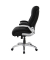 XXL Chefsessel, 10004 schwarz, silber Kunstleder