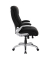 XXL Chefsessel, 10004 schwarz, silber Kunstleder