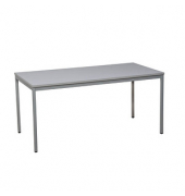 Gürkan Mehrzwecktisch grau rechteckig, Vierkantrohr grau, 160,0 x 80,0 x 75,0 cm