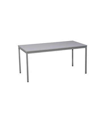 Gürkan Mehrzwecktisch grau rechteckig, Vierkantrohr grau, 160,0 x 80,0 x 75,0 cm