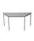 Gürkan Mehrzwecktisch grau Trapezform, Vierkantrohr grau, 160,0 x 80,0 x 75,0 cm