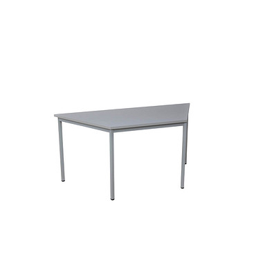 Gürkan Mehrzwecktisch grau Trapezform, Vierkantrohr grau, 120,0 x 60,0 x 75,0 cm