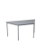 Gürkan Mehrzwecktisch grau Trapezform, Vierkantrohr grau, 120,0 x 60,0 x 75,0 cm